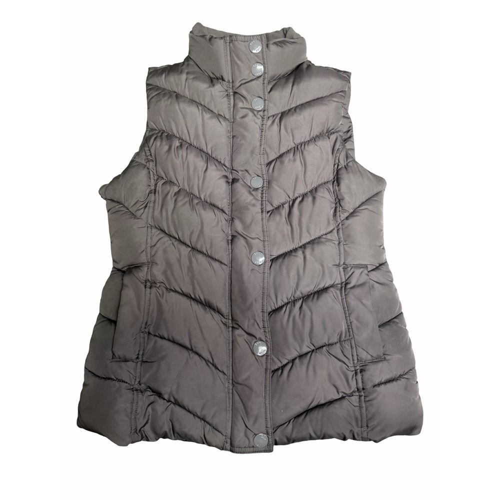 Gap Kids Gray Quilted Winter Puffer Vest Size Small Unisex Outerwear